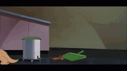 Cartoon Broom Clean The Floor GIF