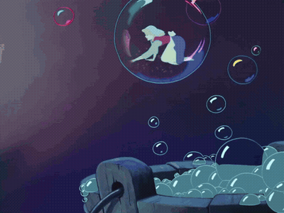 Cartoon Bucket Of Bubbles GIF