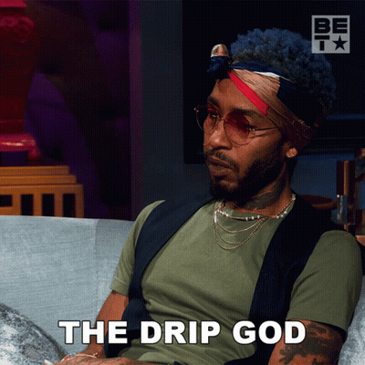 Cartoon Bull With Pacifier Saying Drip Drip Drip GIF