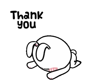Cartoon Bunny Giving Thumbs Up Sticker