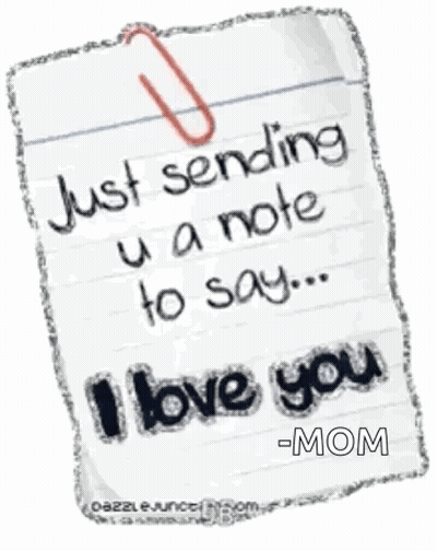Cartoon Bunny Saying I Love You GIF