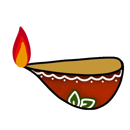 Cartoon Candle With Green Leaf Sticker