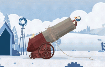 Cartoon Cannon Saying Economy GIF