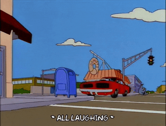 Cartoon Car Driving Crazy  GIF