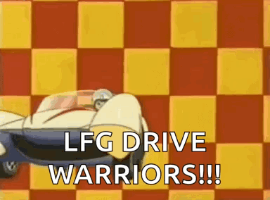 Cartoon Car LFG Drive Warriors GIF