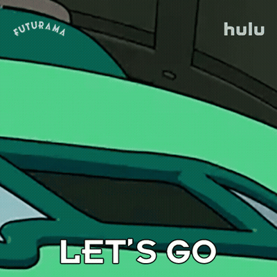 Cartoon Car Saying Let's Go GIF