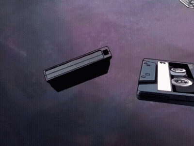 Cartoon Cassette Tape Played
