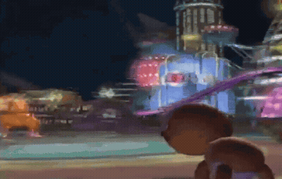 Cartoon Castle With Buildings GIF