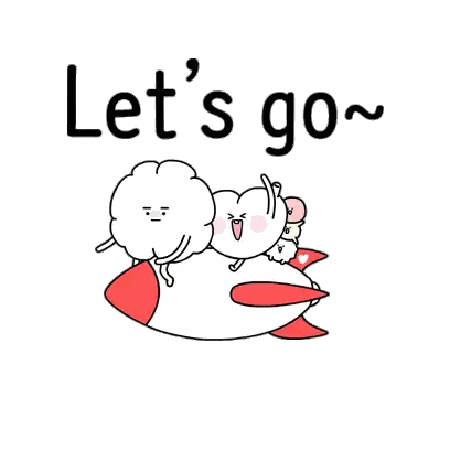 Cartoon Cat And Cloud With Yellow Background Sticker
