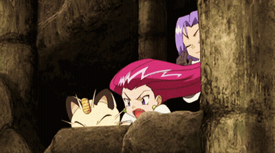 Cartoon Cat And Girl With Purple Hair GIF
