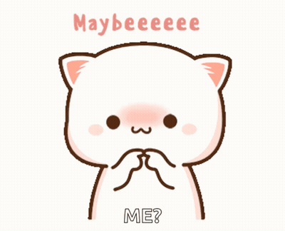 Cartoon Cat Asking Maybeeee Me GIF