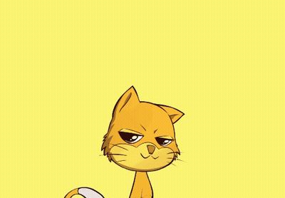 Cartoon Cat Celebrating Friday GIF