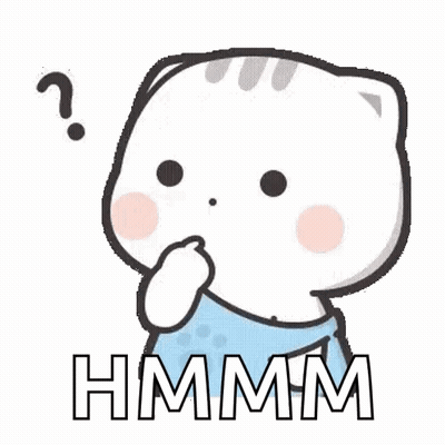 Cartoon Cat Covering Mouth With Question Mark