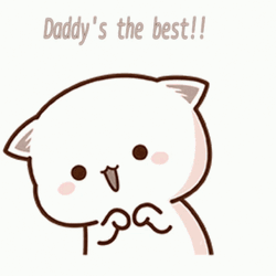 Cartoon Cat Daddy Is The Best  GIF