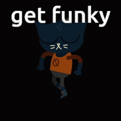 Cartoon Cat Dancing Get Funky GIF
