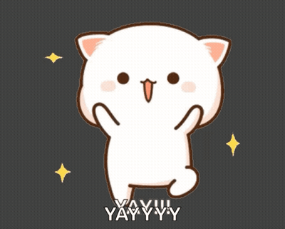 Cartoon Cat Dancing Yay Yyy GIF