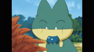 Cartoon Cat Eating Blue Object GIF