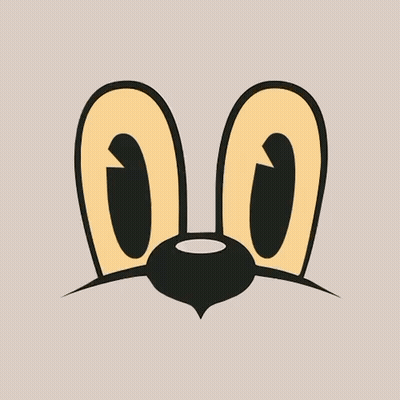 Cartoon Cat Face With Mustache GIF
