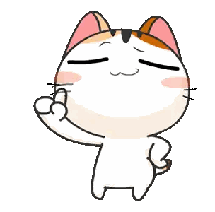 Cartoon Cat Giving Thumbs Up Sticker
