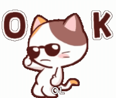 Cartoon Cat Giving Thumbs Up GIF