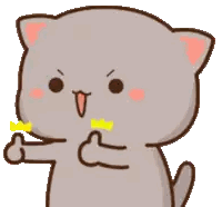 Cartoon Cat Giving Thumbs Up With Crown Sticker