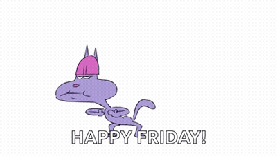 Cartoon Cat Happy Friday GIF