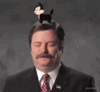 Cartoon Cat Head Scratch Man GIF