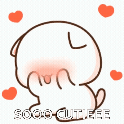 Cartoon Cat Hearts Sooo Cutieee GIF