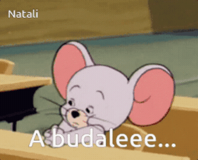 Cartoon Cat Holding Mouse GIF