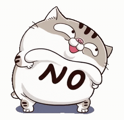 Cartoon Cat Holding No Paper GIF
