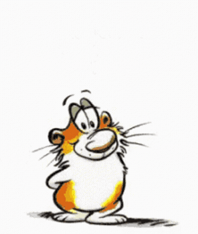 Cartoon Cat Holding Smiley Balloon GIF