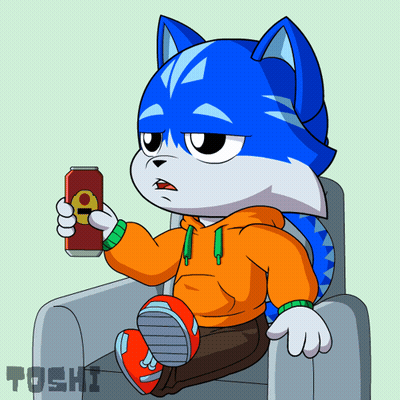 Cartoon Cat Holding Soda GIF