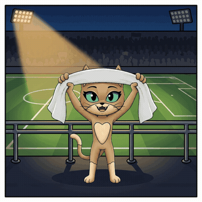 Cartoon Cat Holding Towel Over Head GIF