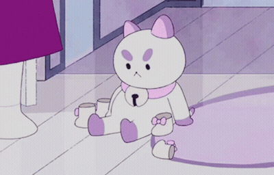 Cartoon Cat Holding Two Cups GIF