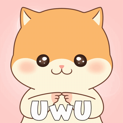 Cartoon Cat Holding Word Uwu GIF