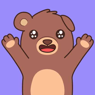 Cartoon Cat Hugging Teddy Bear Saying My Bear GIF