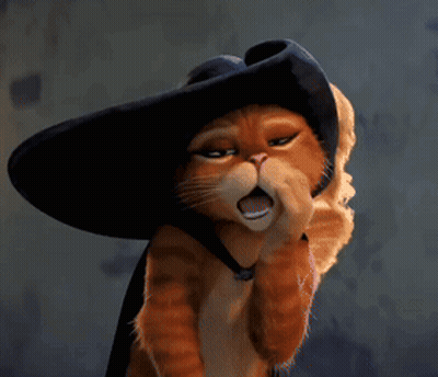 Cartoon Cat In Black Hat And Cape GIF