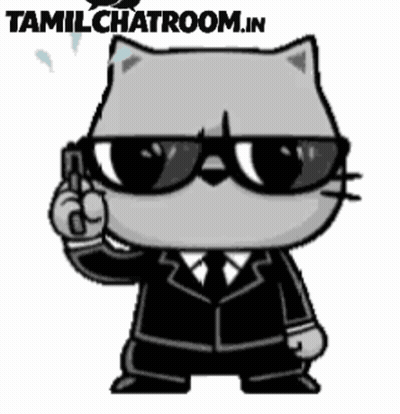Cartoon Cat In Suit Talking On Phone GIF
