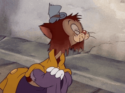Cartoon Cat In Top Hat And Yellow Jacket GIF