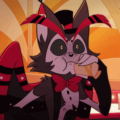 Cartoon Cat In Top Hat Drinking GIF