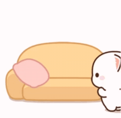 Cartoon Cat Laying On Couch Goodnight GIF