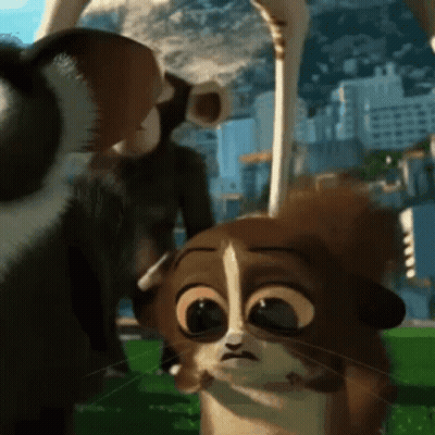 Cartoon Cat Looking At Another Cat GIF