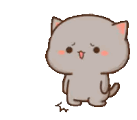 Cartoon Cat Looking At Camera Sticker