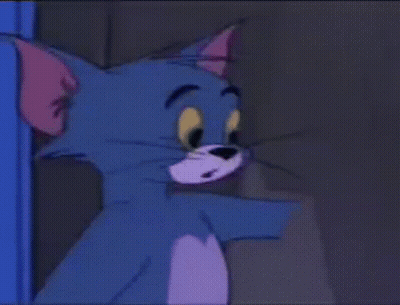 Cartoon Cat Making Funny Face GIF