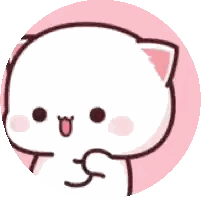Cartoon Cat Making Funny Face Sticker