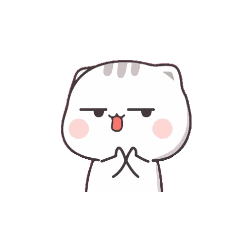 Cartoon Cat Making Funny Face Sticker