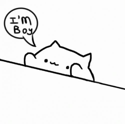 Cartoon Cat Next To Table With Bottle GIF