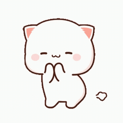 Cartoon Cat On Hind Legs Covering Mouth GIF
