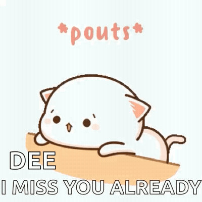 Cartoon Cat Pouting Miss You GIF