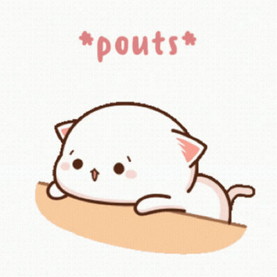 Cartoon Cat Pouting GIF